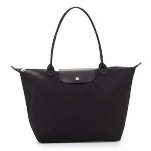Le Pliage Neo Large Nylon Shoulder Tote Bag, Black